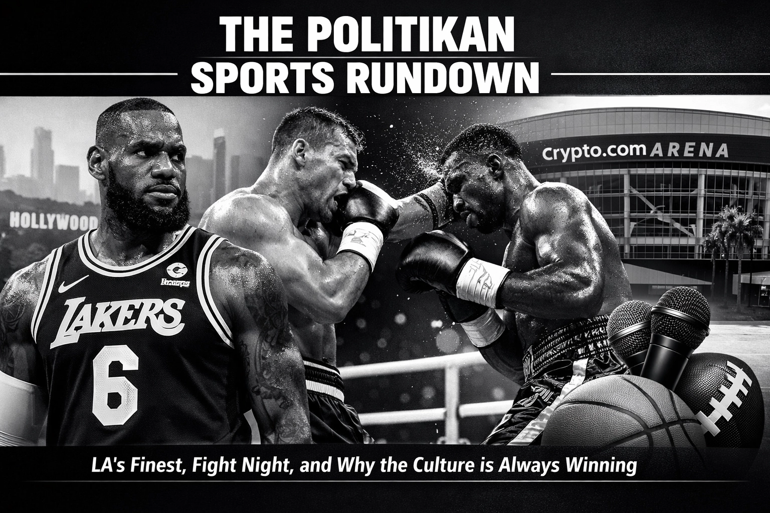 The PolitiKan Sports Rundown: LA’s Finest, Fight Night, and Why the Culture is Always Winning