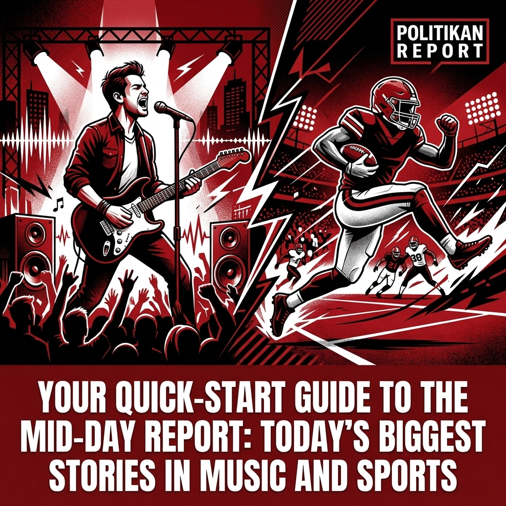 Your Quick-Start Guide to the Mid-Day Report: Today’s Biggest Stories in Music and Sports