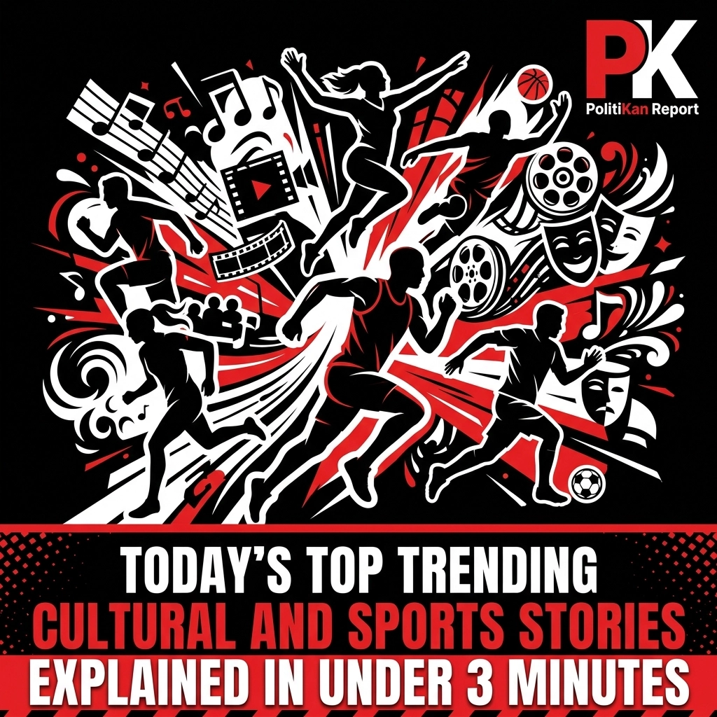 Today’s Top Trending Cultural and Sports Stories Explained in Under 3 Minutes