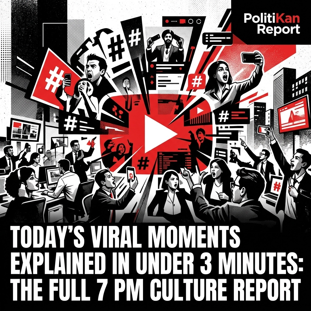 Today’s Viral Moments Explained in Under 3 Minutes: The Full 7 PM Culture Report