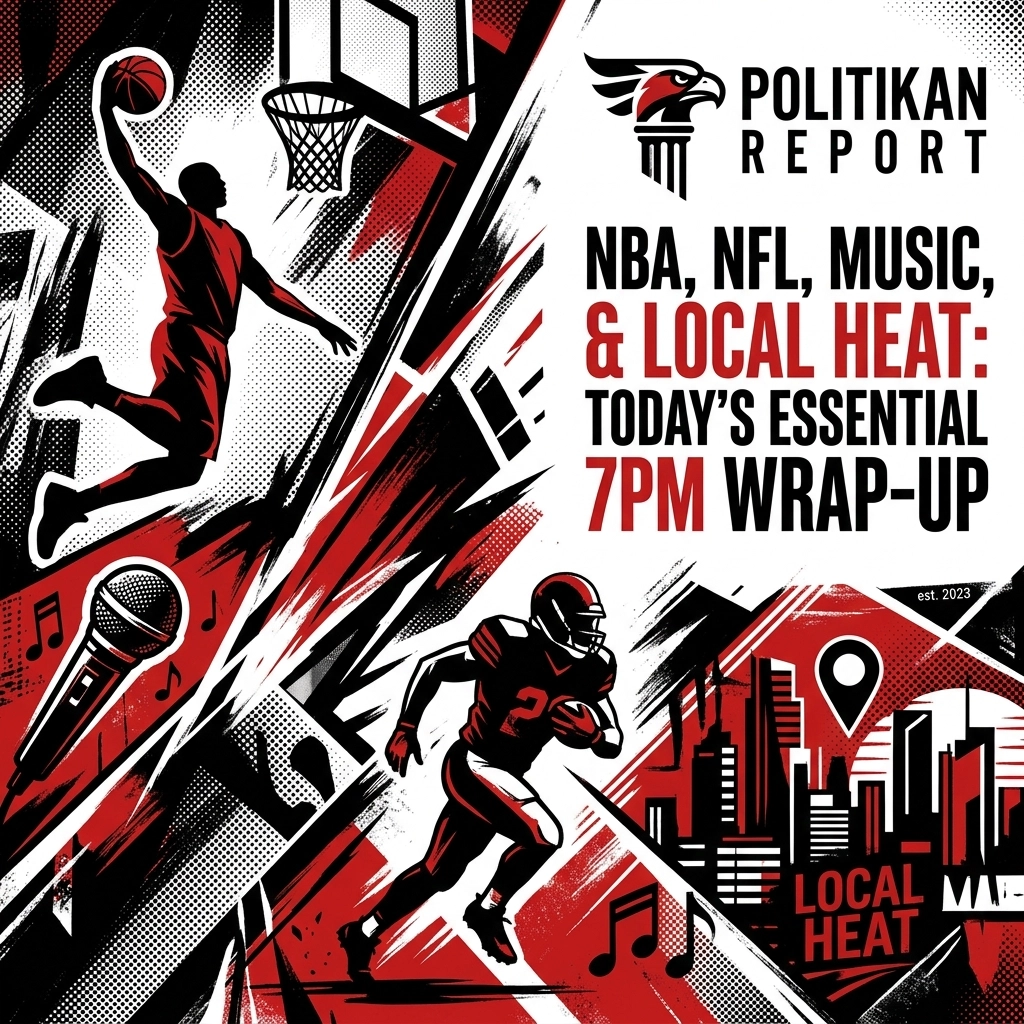 NBA, NFL, Music, and Local Heat: Today’s Essential 7PM Wrap-Up