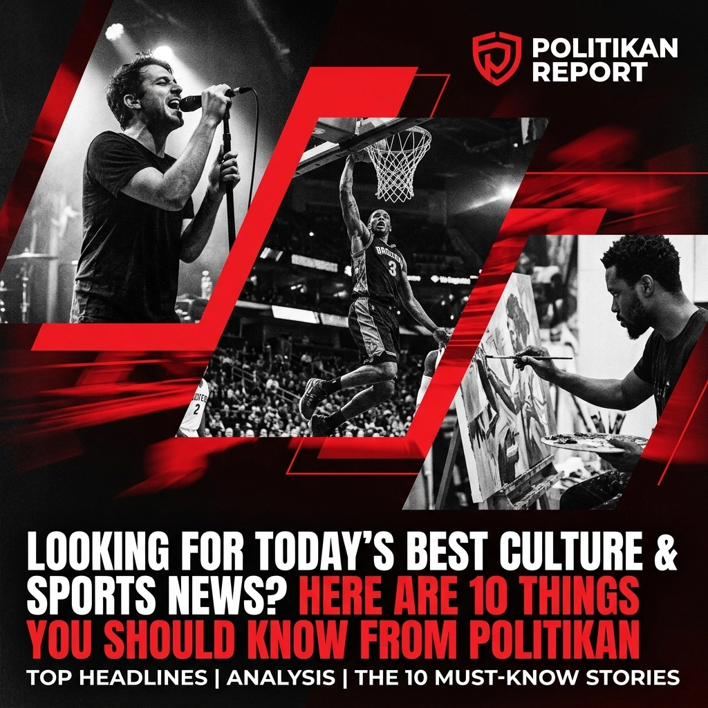 Looking For Today’s Best Culture and Sports News? Here Are 10 Things You Should Know from PolitiKan