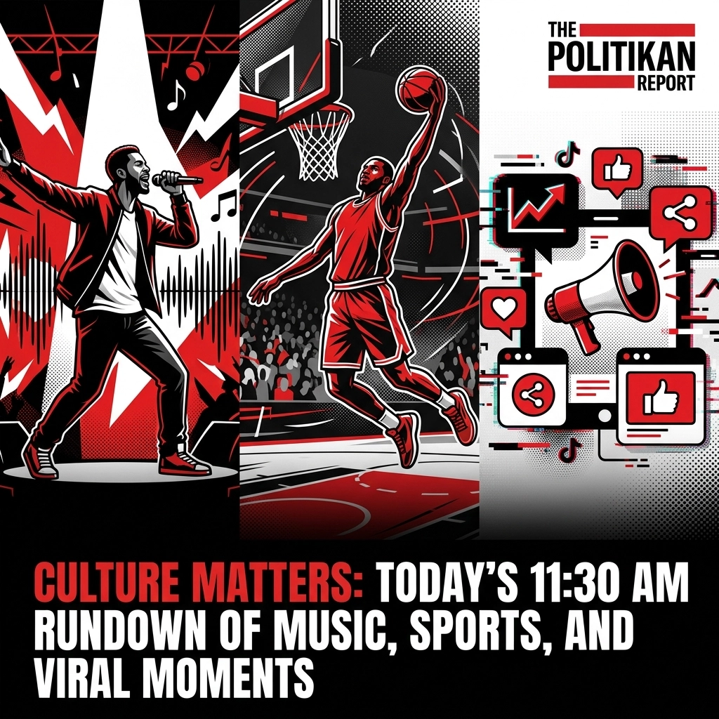 Culture Matters: Today’s 11:30 AM Rundown of Music, Sports, and Viral Moments
