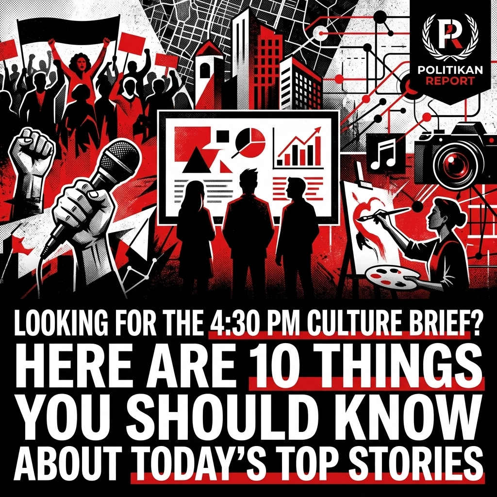 Looking For the 4:30 PM Culture Brief? Here Are 10 Things You Should Know About Today’s Top Stories