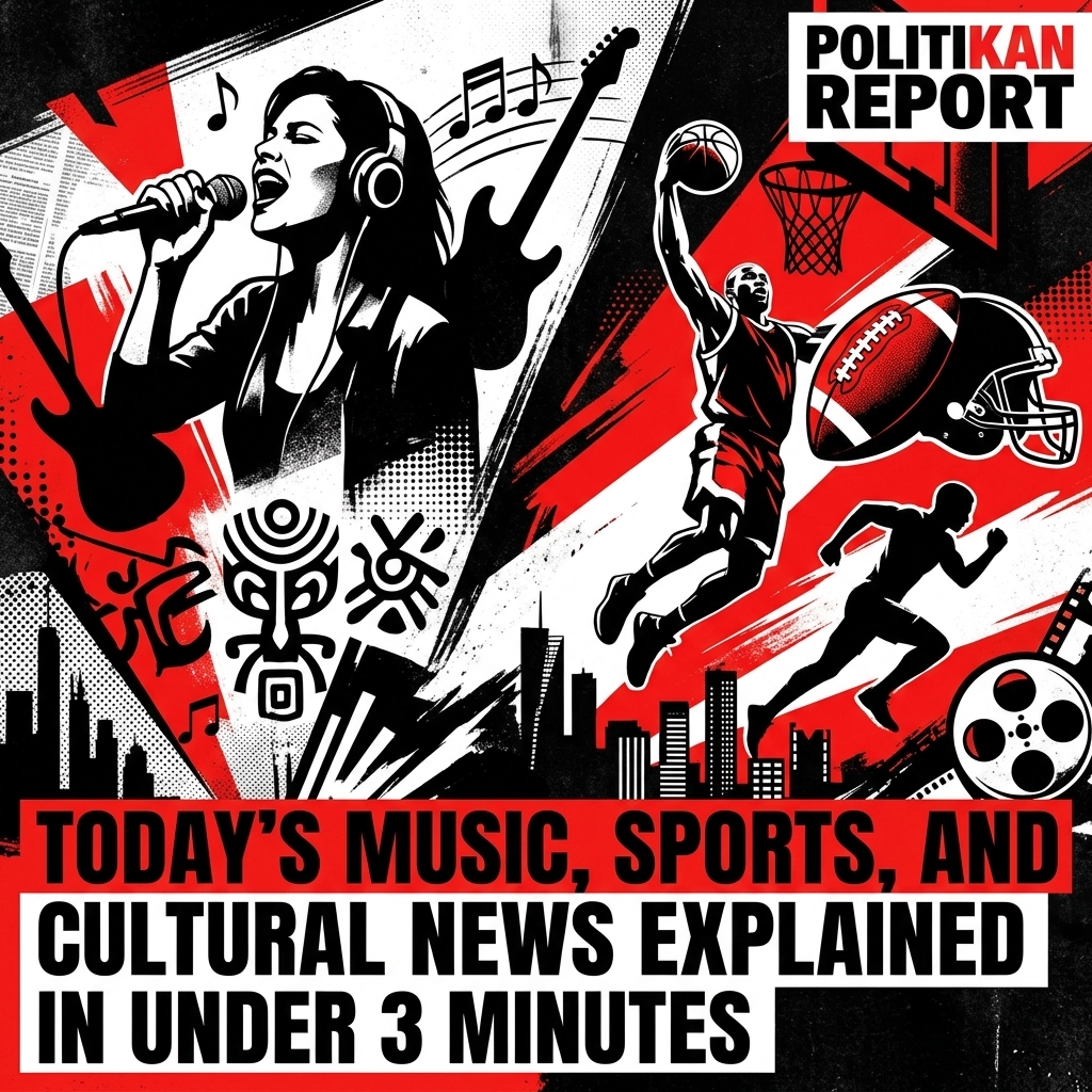 Today’s Music, Sports, and Cultural News Explained in Under 3 Minutes